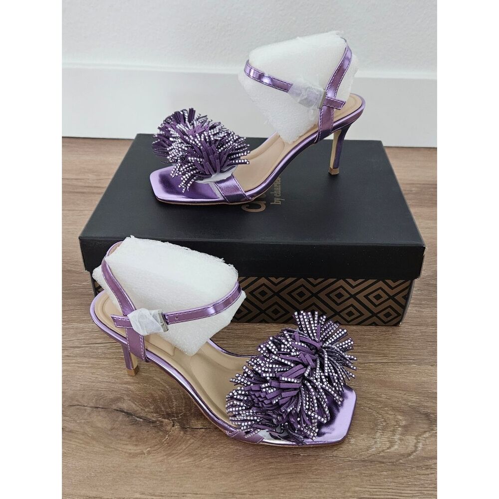 Charles David Purple Dainty High Heels Size 5.5 - Picture 2 of 13